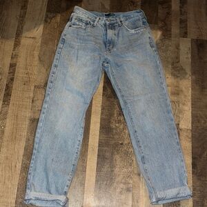 "Y2K Vibe" Fashion Nova Crossover Waist Straight Jeans - Size 5/27